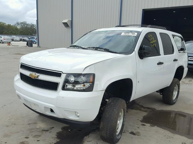 1GNFK13059R251165 - 2009 CHEVROLET TAHOE K150 WHITE photo 2