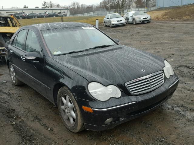 WDBRF81J84F497411 - 2004 MERCEDES-BENZ C 240 4MAT BLACK photo 1