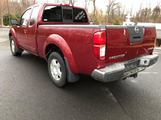 1N6AD06W17C436608 - 2007 NISSAN FRONTIER K RED photo 3