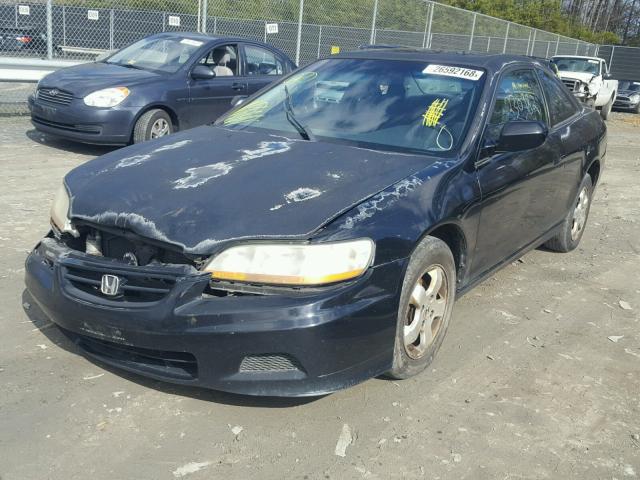 1HGCG31741A025289 - 2001 HONDA ACCORD EX BLACK photo 2