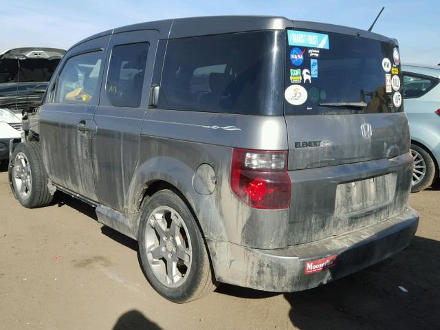 5J6YH18917L008101 - 2007 HONDA ELEMENT SC SILVER photo 3