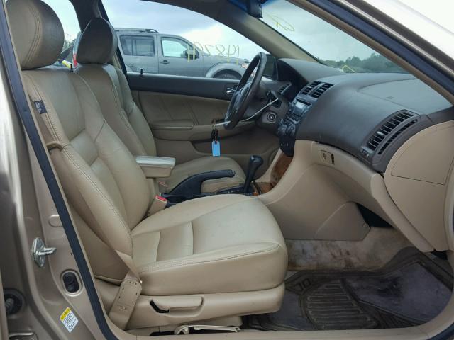 1HGCM66524A060774 - 2004 HONDA ACCORD EX GOLD photo 5