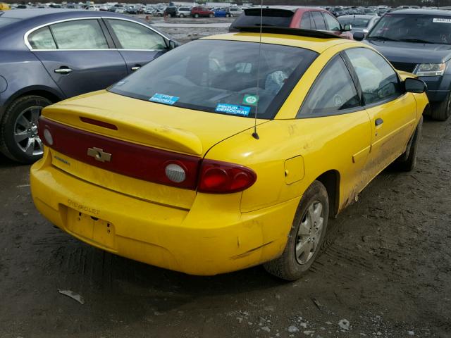 1G1JC12F047334750 - 2004 CHEVROLET CAVALIER YELLOW photo 4