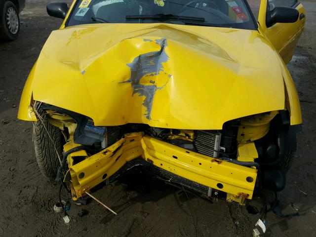 1G1JC12F047334750 - 2004 CHEVROLET CAVALIER YELLOW photo 7