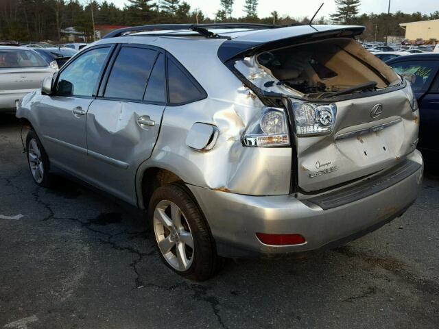 2T2HK31U67C030258 - 2007 LEXUS RX 350 SILVER photo 3