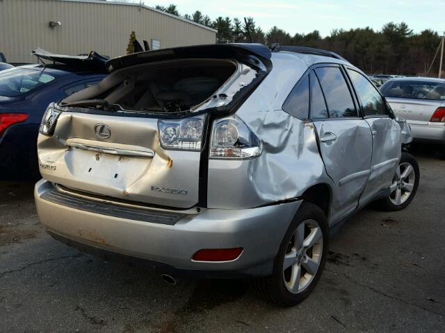 2T2HK31U67C030258 - 2007 LEXUS RX 350 SILVER photo 4