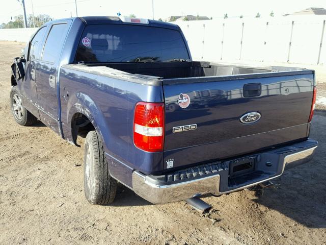 1FTRW12W84KD90384 - 2004 FORD F150 SUPER BLUE photo 3