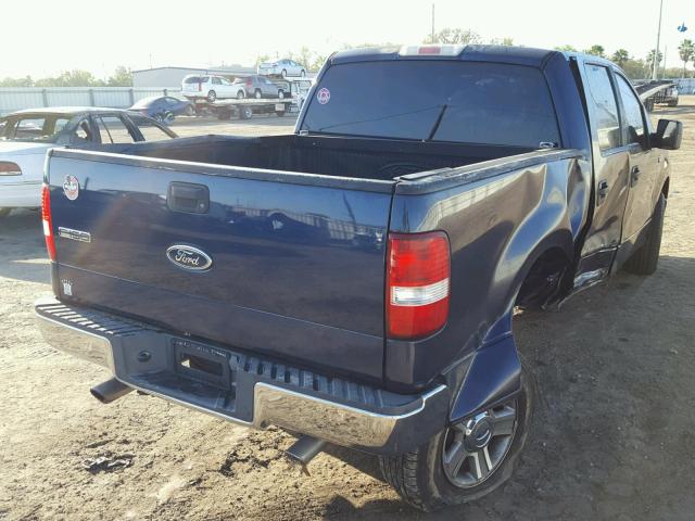 1FTRW12W84KD90384 - 2004 FORD F150 SUPER BLUE photo 4