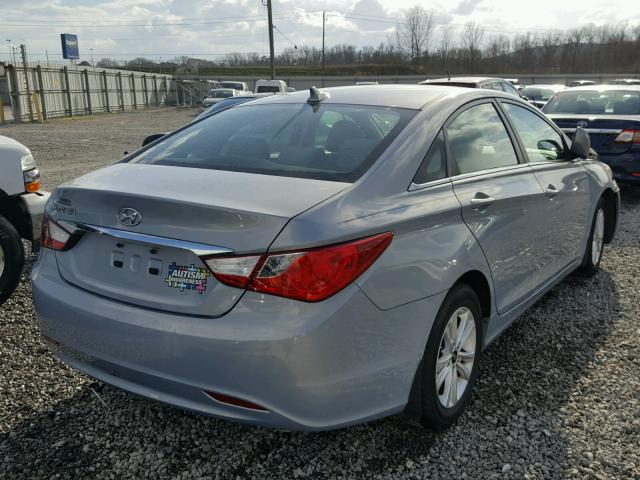 5NPEB4AC1BH153654 - 2011 HYUNDAI SONATA GLS BLUE photo 4