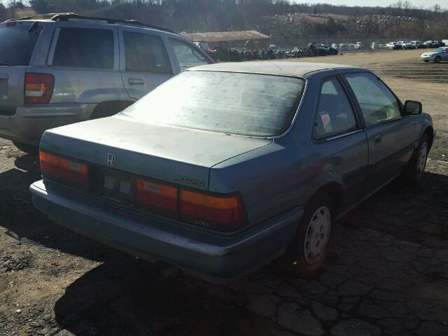 1HGCA6186KA049011 - 1989 HONDA ACCORD LXI BLUE photo 4