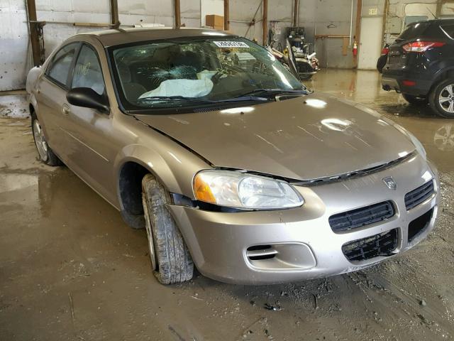 1B3EL46X63N567444 - 2003 DODGE STRATUS SE GOLD photo 1