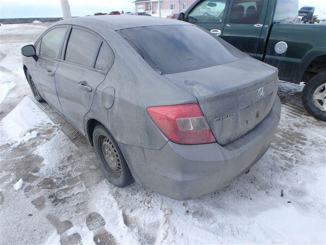 2HGFB2F40CH105066 - 2012 HONDA CIVIC LX GRAY photo 3