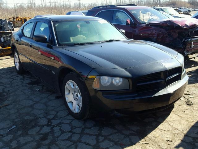 2B3KA43G66H521512 - 2006 DODGE CHARGER SE BLACK photo 1