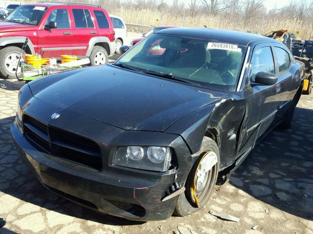 2B3KA43G66H521512 - 2006 DODGE CHARGER SE BLACK photo 2