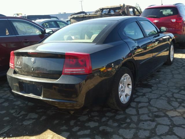 2B3KA43G66H521512 - 2006 DODGE CHARGER SE BLACK photo 4