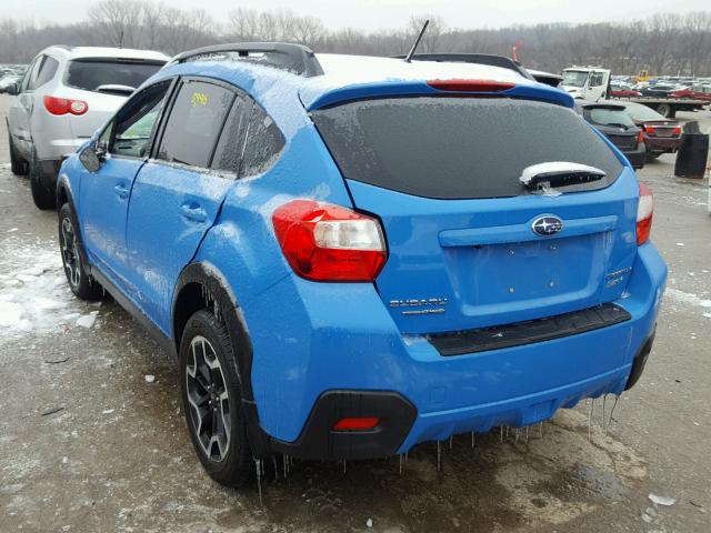 JF2GPABC5HH238884 - 2017 SUBARU CROSSTREK BLUE photo 3