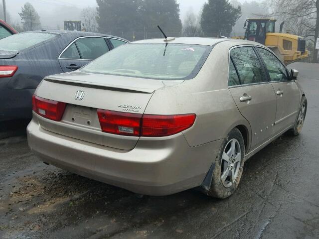 JHMCN36465C018534 - 2005 HONDA ACCORD HYB GOLD photo 4