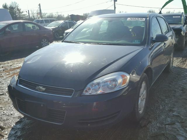 2G1WT55K389180321 - 2008 CHEVROLET IMPALA LT GRAY photo 2