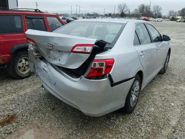 4T4BF1FK0CR217987 - 2012 TOYOTA CAMRY BASE SILVER photo 4