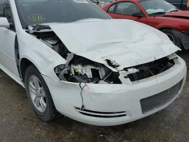 2G1WA5E3XC1325781 - 2012 CHEVROLET IMPALA LS WHITE photo 9