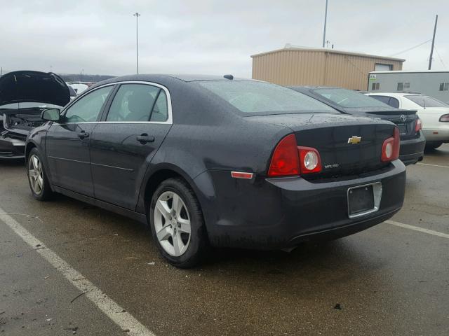 1G1ZB5EB5AF270048 - 2010 CHEVROLET MALIBU LS BLACK photo 3