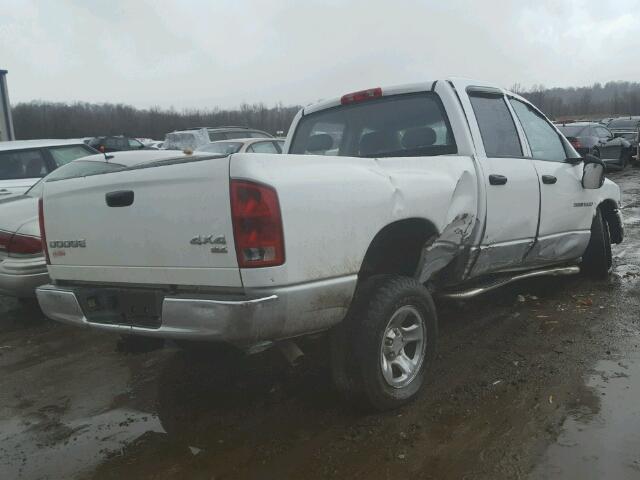 1D7HU18D34J105223 - 2004 DODGE RAM 1500 S WHITE photo 4