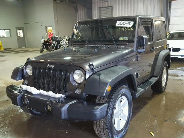 1C4AJWAG2EL233495 - 2014 JEEP WRANGLER S GRAY photo 2