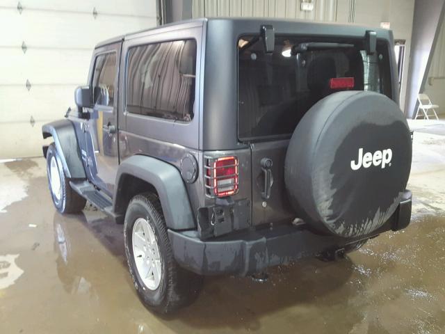 1C4AJWAG2EL233495 - 2014 JEEP WRANGLER S GRAY photo 3