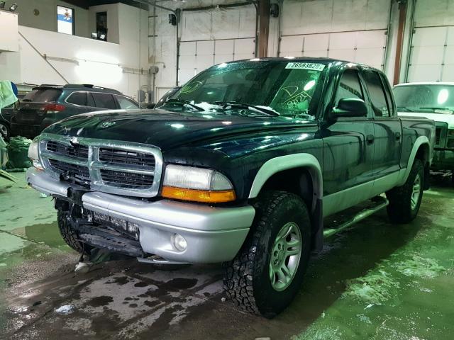 1D7HG48N93S152024 - 2003 DODGE DAKOTA QUA BLUE photo 2