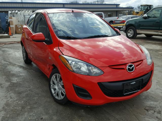 JM1DE1HY9B0130767 - 2011 MAZDA MAZDA2 RED photo 1