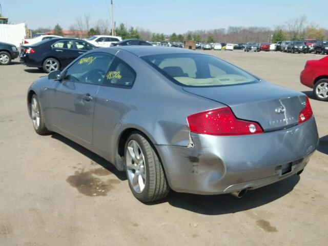 JNKCV54E93M212294 - 2003 INFINITI G35 SILVER photo 3