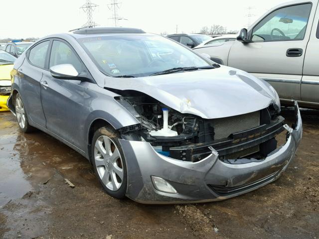 KMHDH4AE7CU493860 - 2012 HYUNDAI ELANTRA GL GRAY photo 1