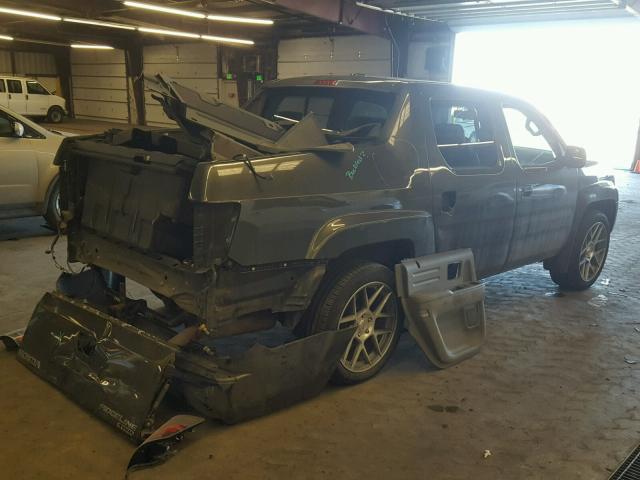 2HJYK16576H542699 - 2006 HONDA RIDGELINE GRAY photo 4