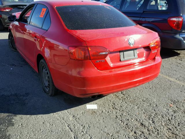 3VWDP7AJXCM331728 - 2012 VOLKSWAGEN JETTA SE RED photo 3