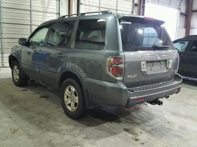 5FNYF28238B017357 - 2008 HONDA PILOT VP GRAY photo 3