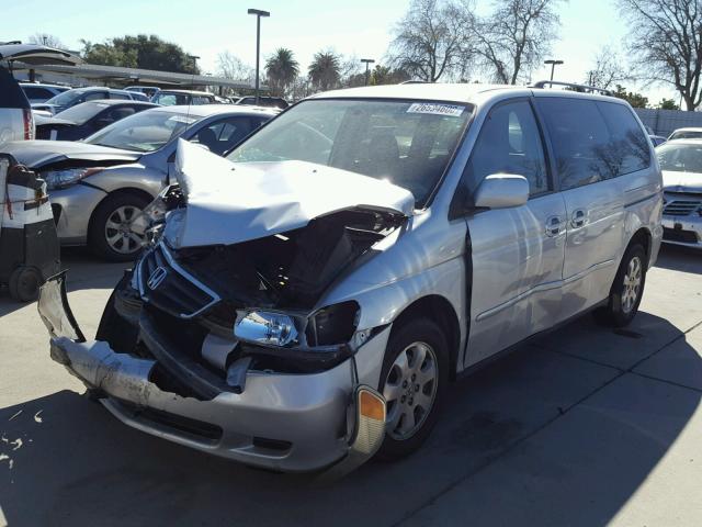 5FNRL18043B029614 - 2003 HONDA ODYSSEY EX SILVER photo 2