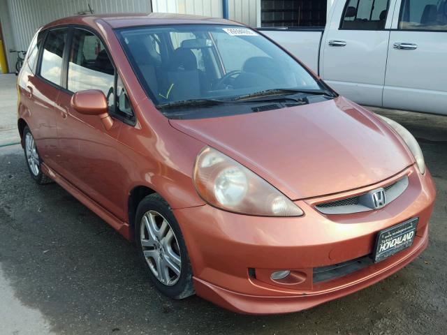 JHMGD38628S030256 - 2008 HONDA FIT SPORT ORANGE photo 1