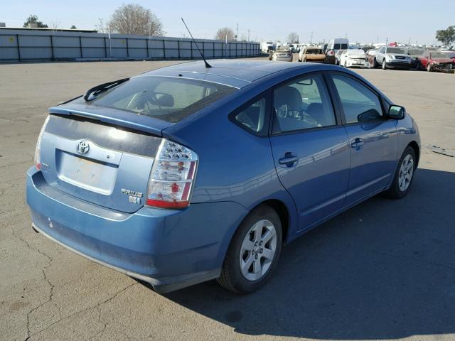 JTDKB20U577673353 - 2007 TOYOTA PRIUS BLUE photo 4