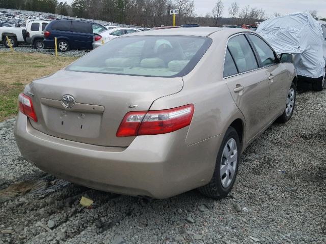 4T1BE46K58U751332 - 2008 TOYOTA CAMRY CE BEIGE photo 4