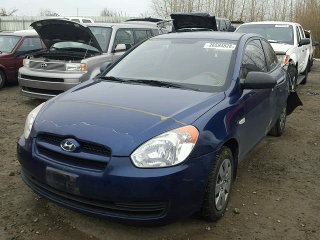 KMHCM36C28U068479 - 2008 HYUNDAI ACCENT GS BLUE photo 2