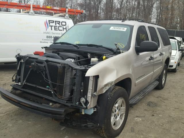 3GNFC16J07G182285 - 2007 CHEVROLET SUBURBAN C BEIGE photo 2