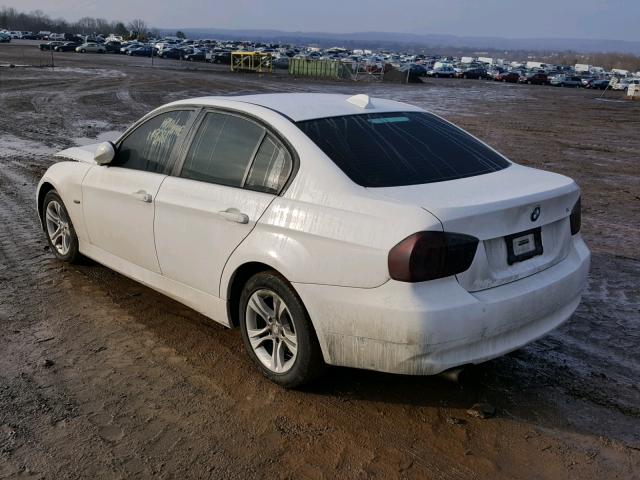 WBAVC93568K044686 - 2008 BMW 328 XI WHITE photo 3