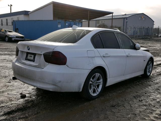 WBAVC93568K044686 - 2008 BMW 328 XI WHITE photo 4