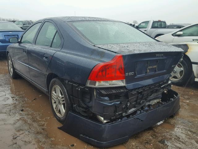 YV1RS592152481238 - 2005 VOLVO S60 2.5T BLUE photo 3