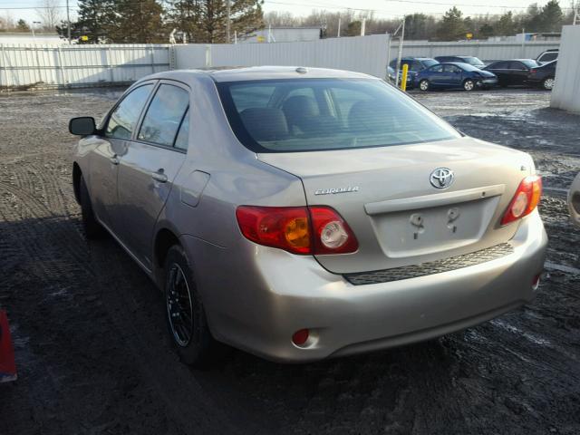 2T1BU40E19C100191 - 2009 TOYOTA COROLLA BA GOLD photo 3