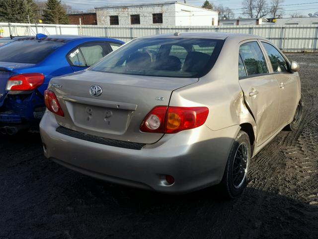 2T1BU40E19C100191 - 2009 TOYOTA COROLLA BA GOLD photo 4