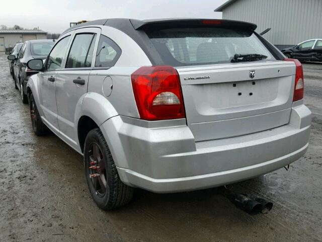 1B3HB28C47D407282 - 2007 DODGE CALIBER SILVER photo 3