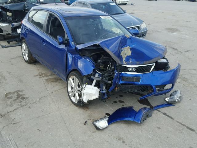 KNAFW5A39D5671381 - 2013 KIA FORTE SX BLUE photo 1