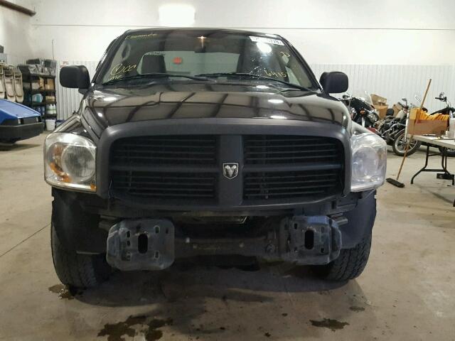 1D7HA18K57J641571 - 2007 DODGE RAM 1500 S BLACK photo 9