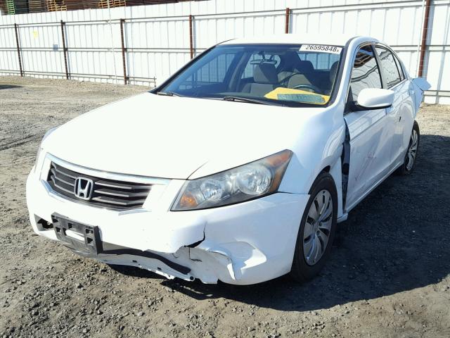 1HGCP2F37AA066838 - 2010 HONDA ACCORD LX WHITE photo 2